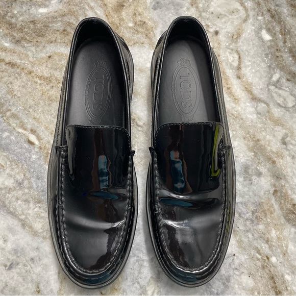 Tod’s Made In Italy Women’s EU39 Patent Leather Penny Driving Loafers - Picture 2 of 13